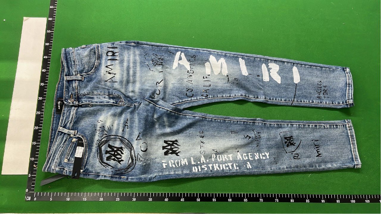 Men's Distressed Ripped Jeans with Embroidered Logo [20 styles] -4