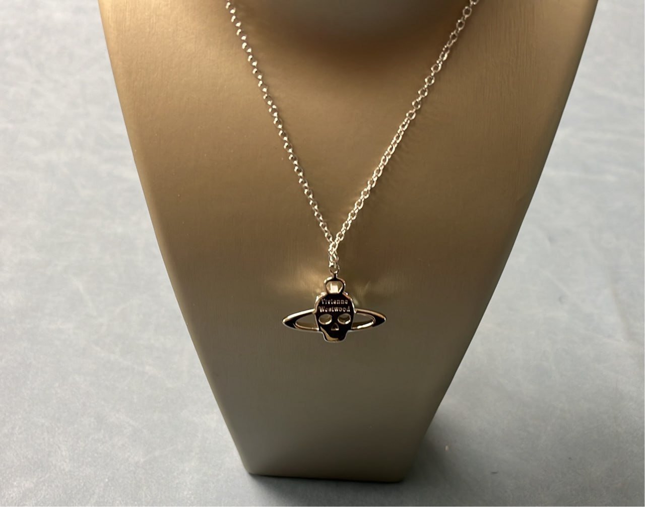  Vivienne Westwood Orb Skull Cross Necklace Set [2 styles] -2