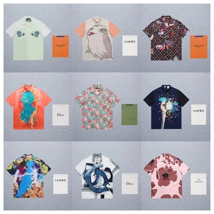 Luxury Brand Short Sleeve Shirts [12 styles] -3