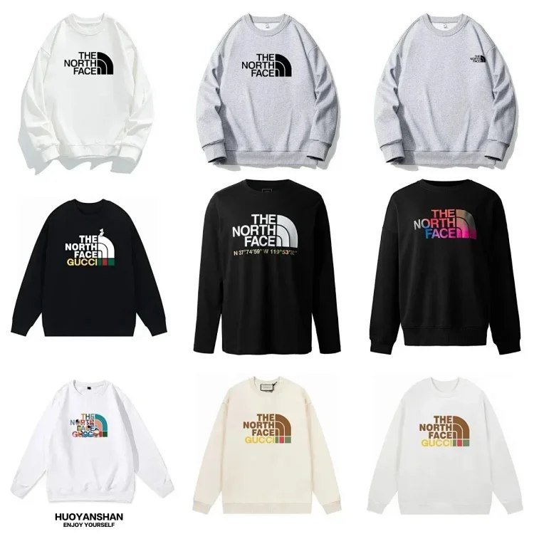 The North Face Gucci Collaboration Round Neck Sweatshirt [40 styles] -2