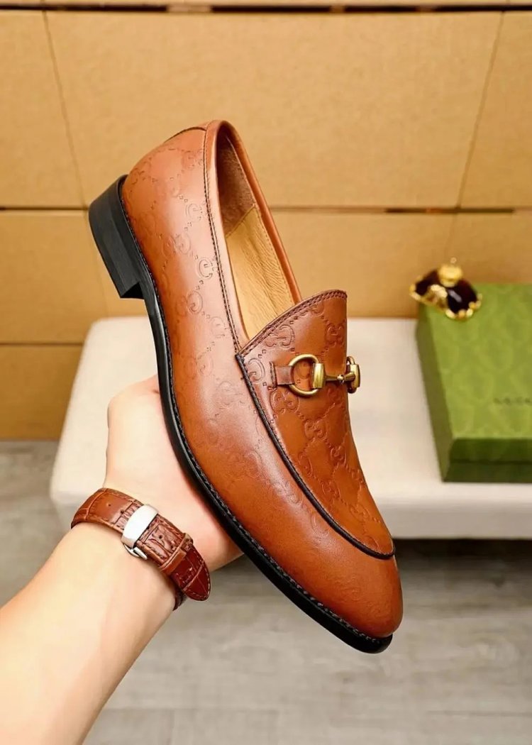 (BestQua…) New Genuine Leather Men's Shoes British Cowhide Trendy Loafers (High Quality Grade) -2