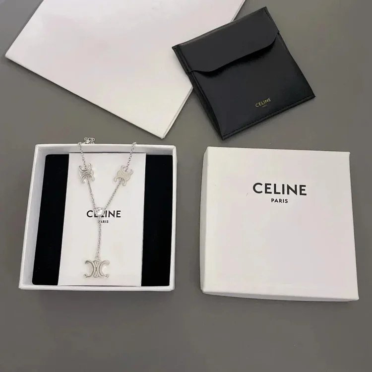 CELINE Light luxury niche retro clavicle necklace（6 styles) -2