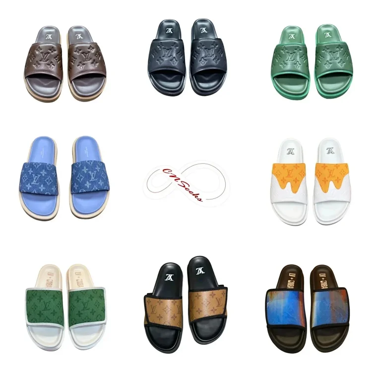 Louis Vuitton Leather Slippers