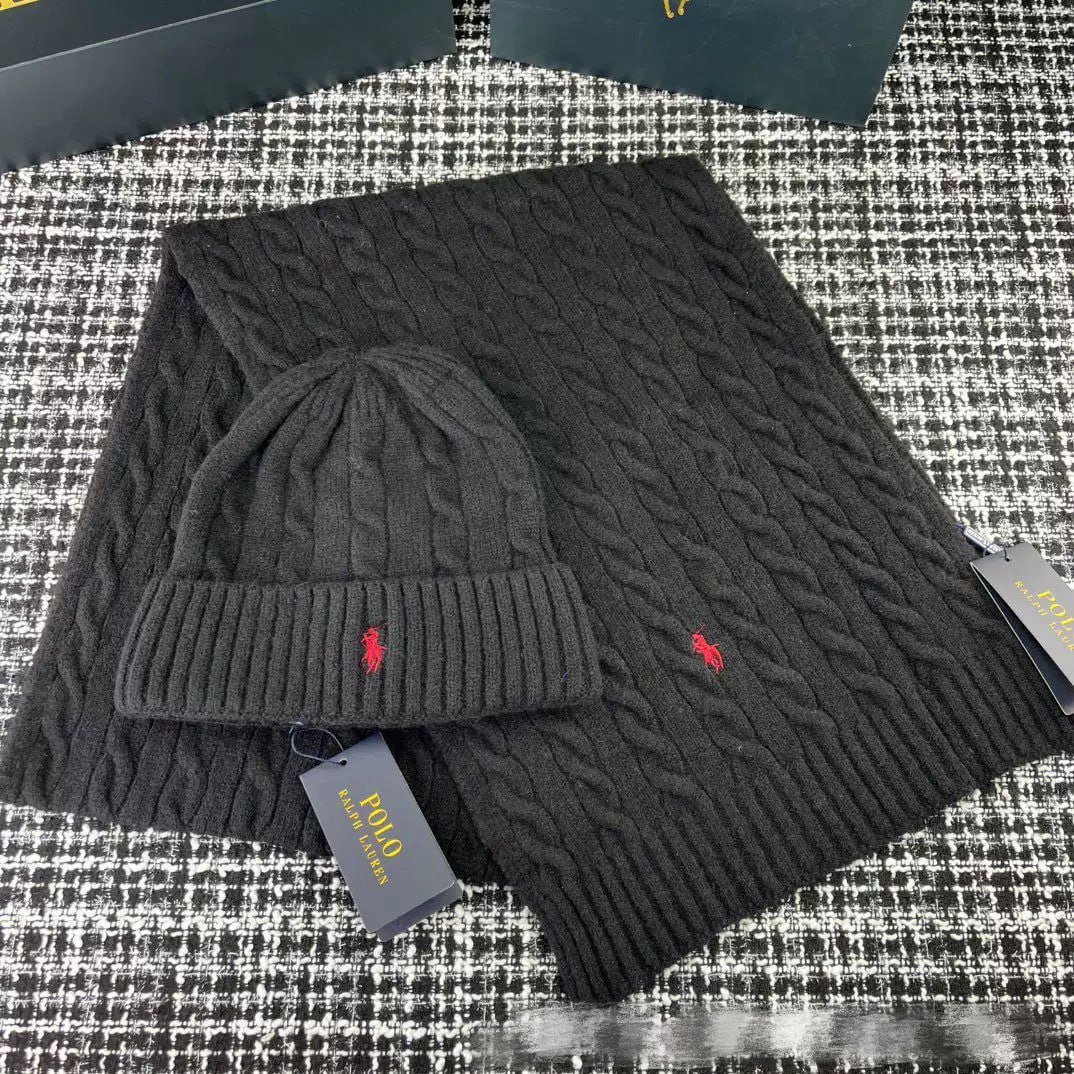 LV Beanie knitted hat Louis Vuitton Scarf Set RALPH LAUREN cap RALPH LAUREN Scarf （30+ Styles) -3