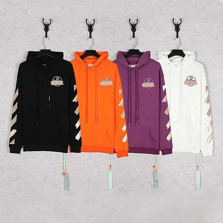  OFF-WHITE Diagonal Stripe Hoo