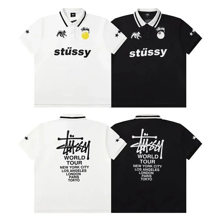 Stussy World Tour Polo T-Shirt