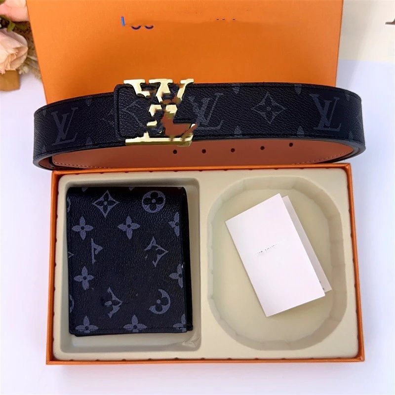 Hermès H Buckle Belt & Wallet Set [21 styles] -3