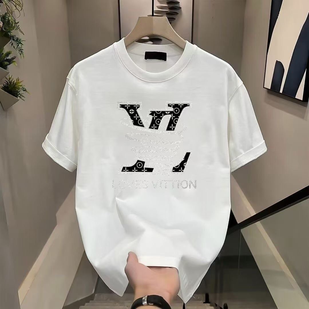 LV niche ins style short sleeved shirt -4