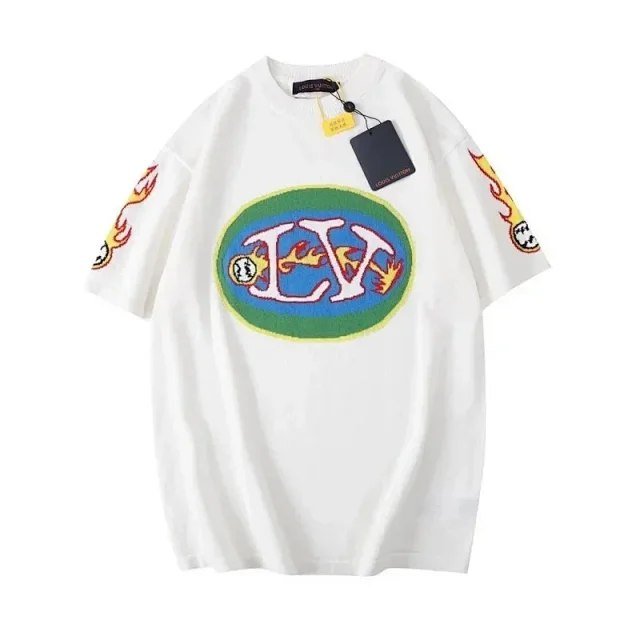  Louis Vuitton LV fashionable versatile printed casual men's T-shirt -3