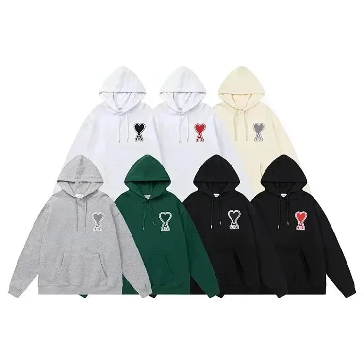 Ami Paris Heart Logo Hoodie [1