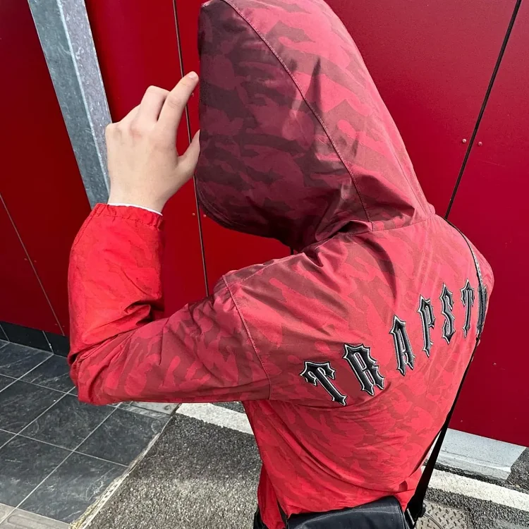 TRAPSTY Red Camo Hooded Jacket