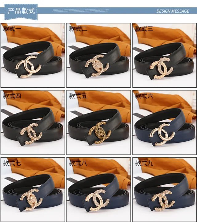 Chanel CC Buckle Leather Belt [30 styles] -2
