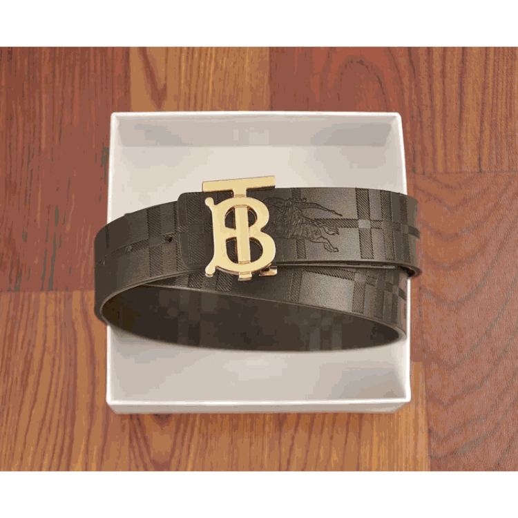 Burberry Monogram Check Belt [