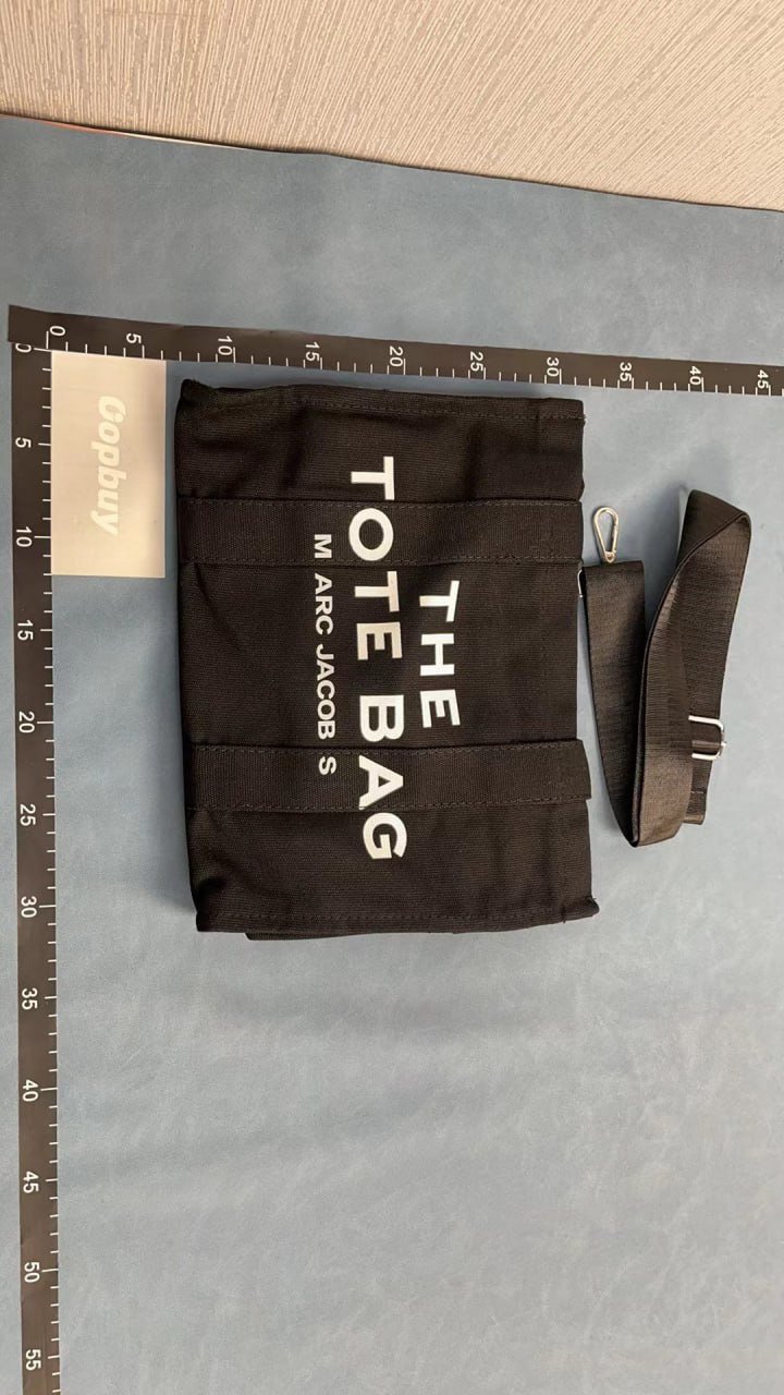  MARC JACOBS THE TOTE BAG Black Canvas Handbag with Adjustable Strap [20 styles] -3