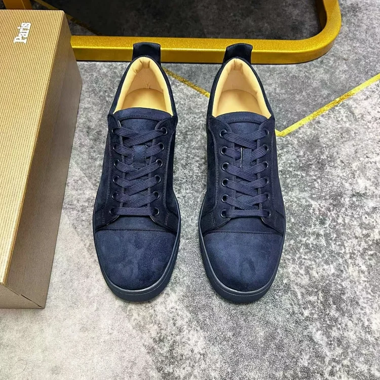  LuxuryBrand Classic Navy Blue Suede Sneakers [14 styles]
