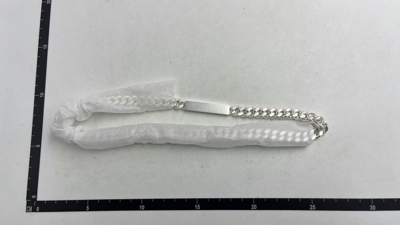 MM6 Silver Chain Necklace with Gift Box and Tag [2 styles] -2