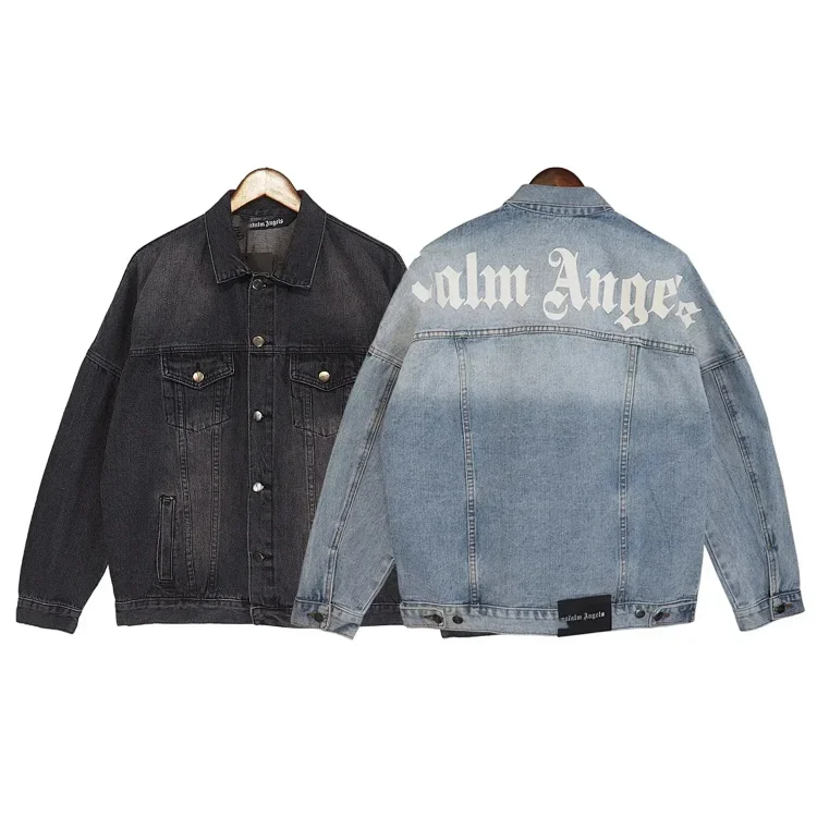  Palm Angels Gothic Logo Denim