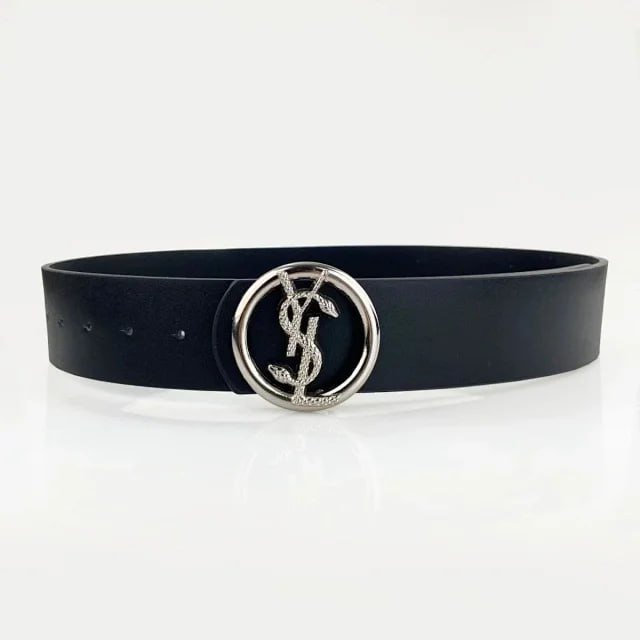 YSL Monogram Circle Buckle Belt [1 style] -3