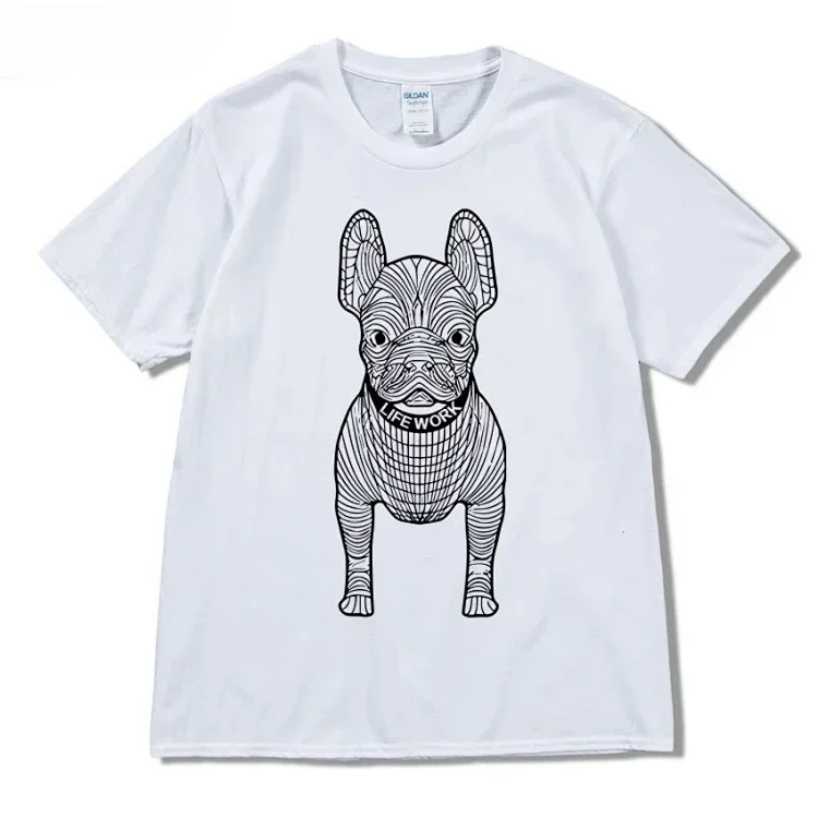 Gildan French Bulldog Line Art T-Shirt [38 styles]