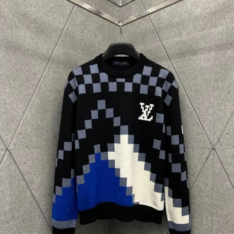 Louis Vuitton Pixel Check Swea