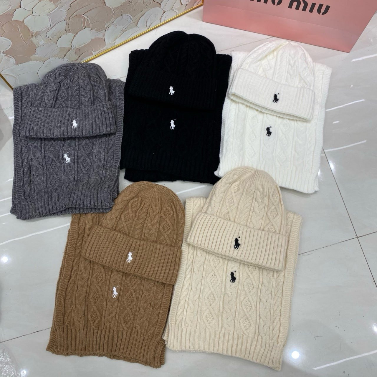 Polo Ralph Lauren Cable Knit Beanie [31 styles] -3