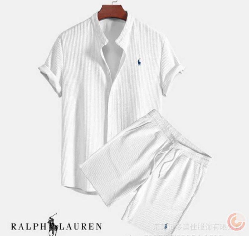 Ralph Lauren Polo Short Sleeve Shirt & Shorts Set [5 styles] -3