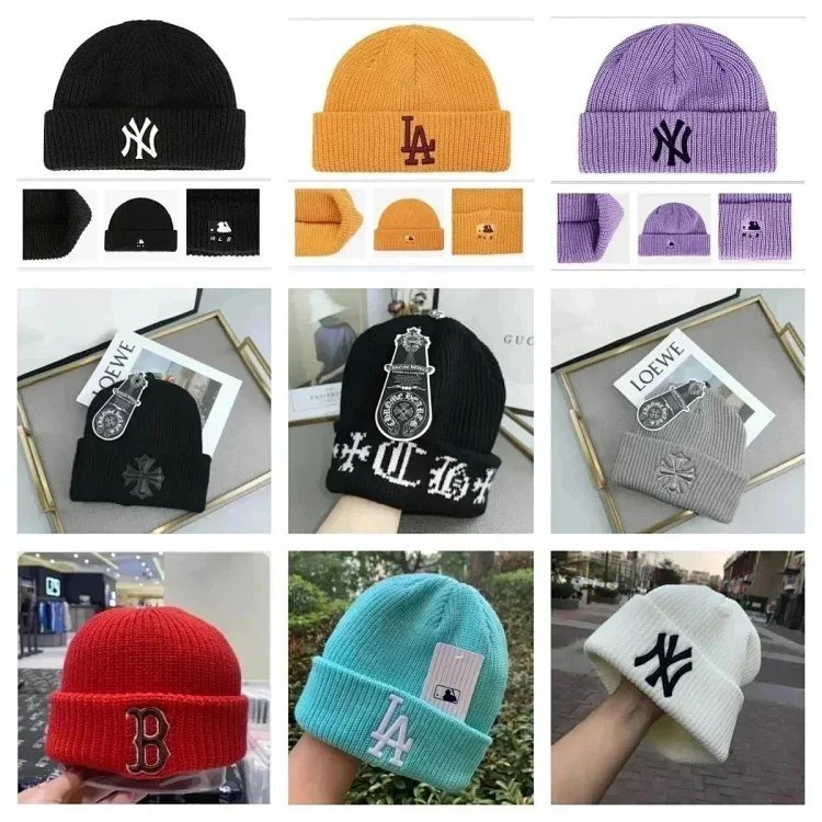 MLB & Chrome Hearts Knit Beanie Hats [35 styles] -3