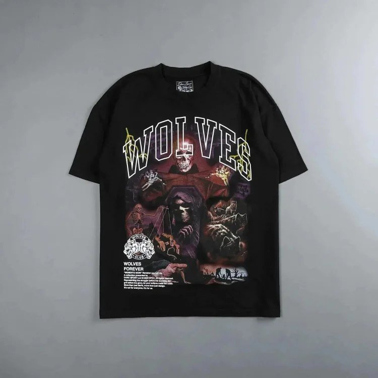  Darc Sport Wolves Forever Oversized Short Sleeve T-Shirt [40 styles] -3