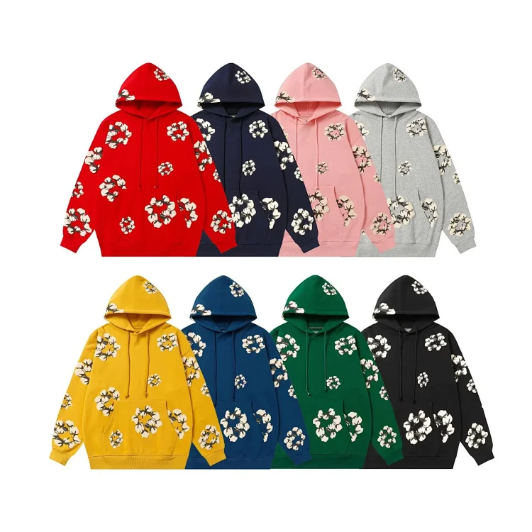 DENIM TEARS Floral Print Hoodi