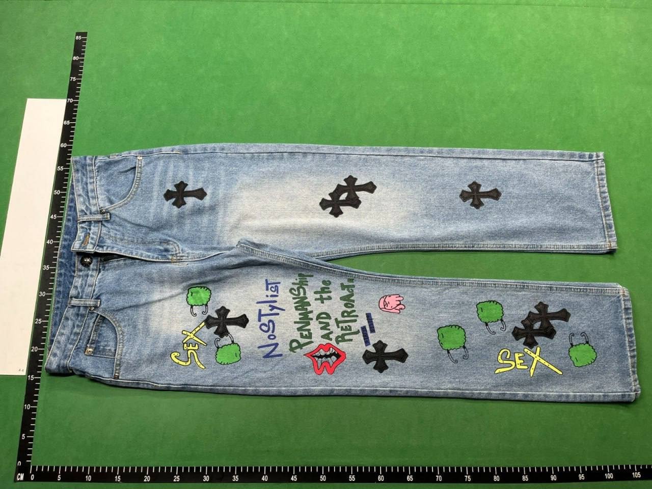 Chrome Hearts Cross Patch Denim Jeans [30 styles] -2