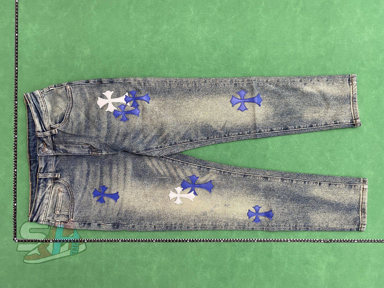 Chrome Hearts Cross Patch Denim Jeans [30 styles] -4