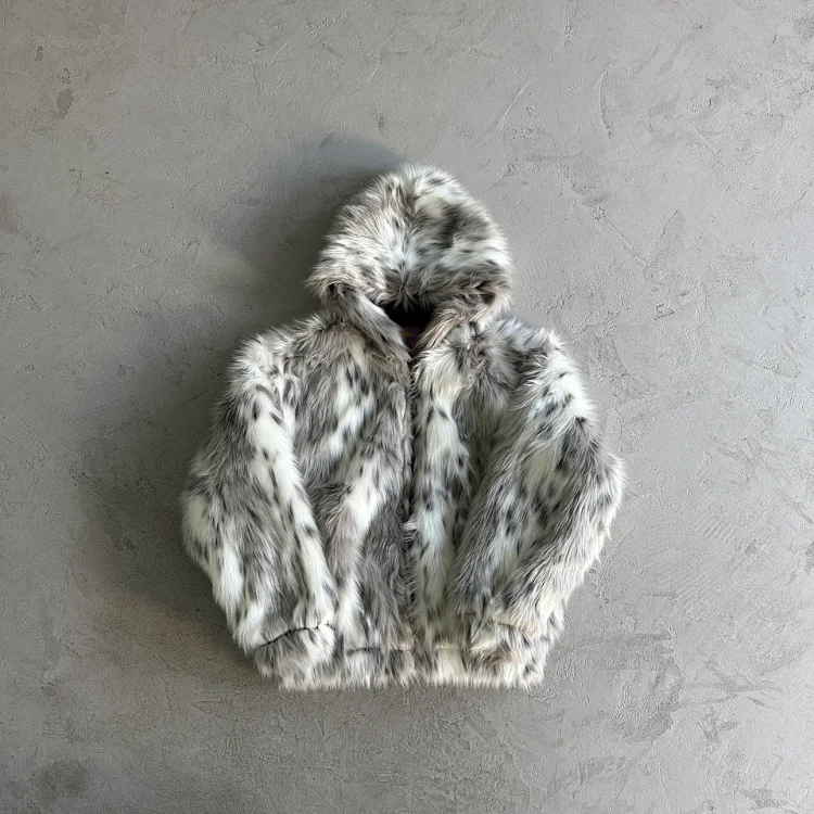 Luxury Faux Fur Hooded Jacket 