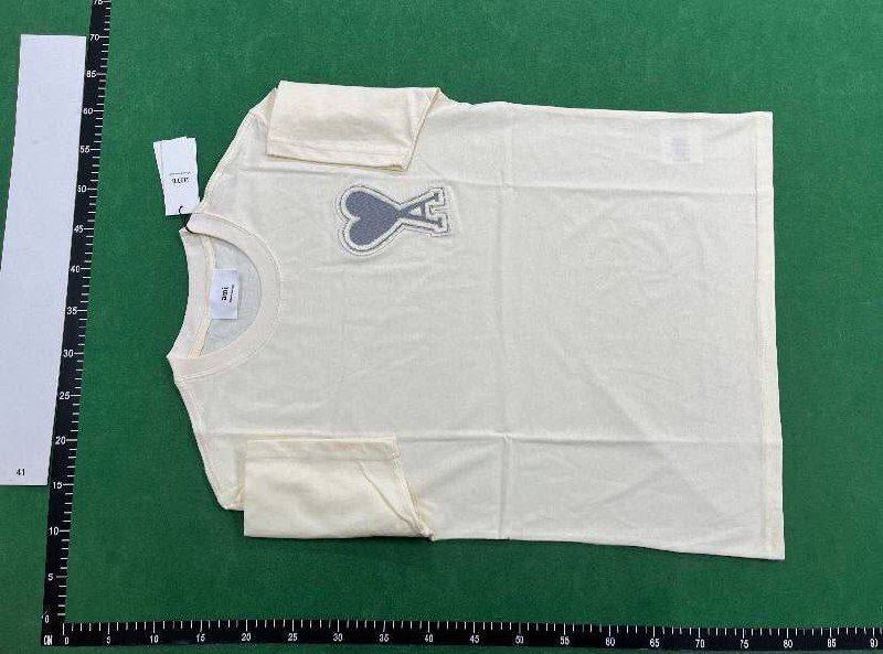  Summer New Love Embroidered Macaron T-shirt Trendy Brand Round Neck Cotton Loose Couples Loose Fashion Casual -3